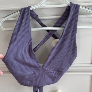 Garage Lavender Ribbed Bralette